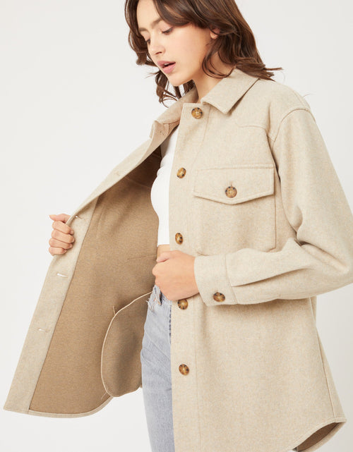 Load image into Gallery viewer, Jq Fleece Oversized Shacket
