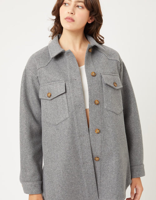Load image into Gallery viewer, Jq Fleece Oversized Shacket
