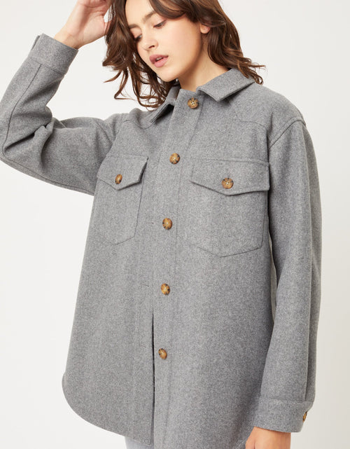 Load image into Gallery viewer, Jq Fleece Oversized Shacket
