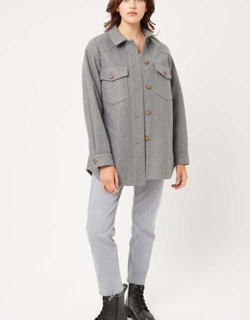 Load image into Gallery viewer, Jq Fleece Oversized Shacket
