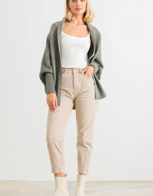 Load image into Gallery viewer, Batwing Sleeve Open Front Cardigan
