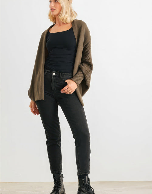 Load image into Gallery viewer, Batwing Sleeve Open Front Cardigan
