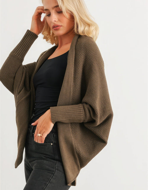 Load image into Gallery viewer, Batwing Sleeve Open Front Cardigan
