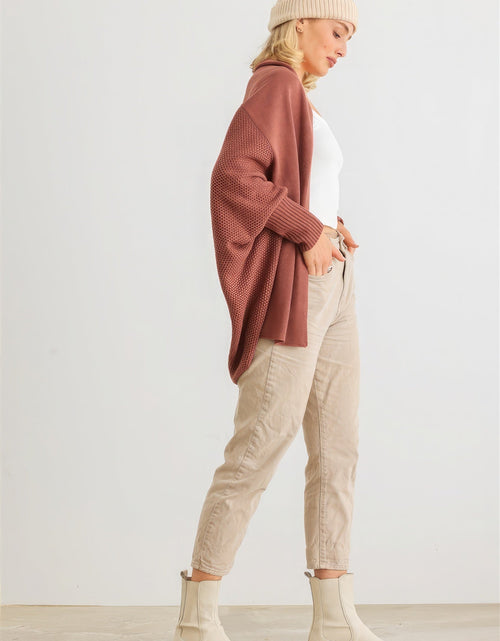 Load image into Gallery viewer, Batwing Sleeve Open Front Cardigan
