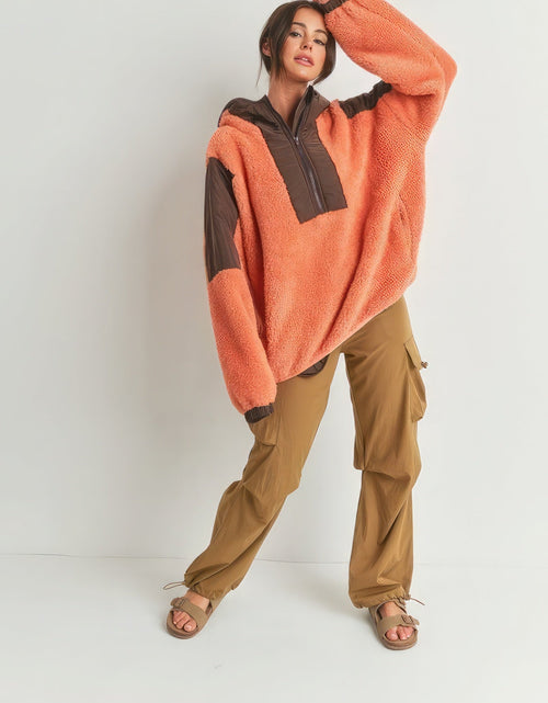 Load image into Gallery viewer, Two-toned Cozy Hooded Sweater
