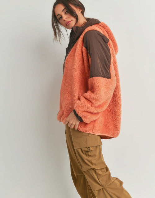 Load image into Gallery viewer, Two-toned Cozy Hooded Sweater
