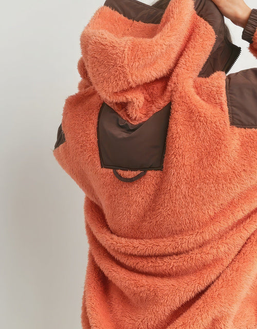 Load image into Gallery viewer, Two-toned Cozy Hooded Sweater
