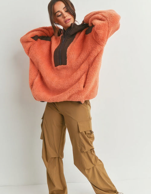 Load image into Gallery viewer, Two-toned Cozy Hooded Sweater
