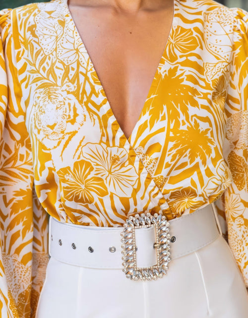 Load image into Gallery viewer, Woven Print Top Fashion Romper
