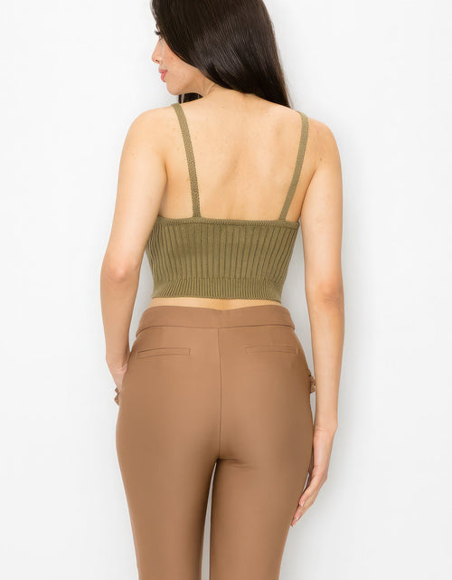 Load image into Gallery viewer, Scoop Neck Rib Top
