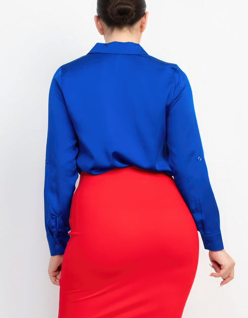 Load image into Gallery viewer, Button-down Pocketed Collared Top
