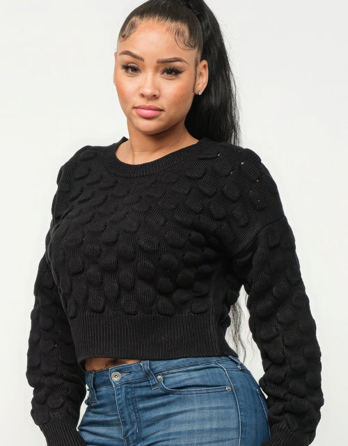 Load image into Gallery viewer, Checker Sweater Top
