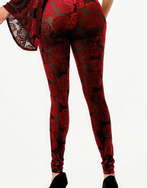 Load image into Gallery viewer, Velvet Flocking Jumpsuit/bell Sleeve
