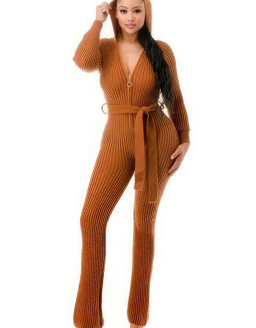 Load image into Gallery viewer, Monroe Hooded Jumpsuit

