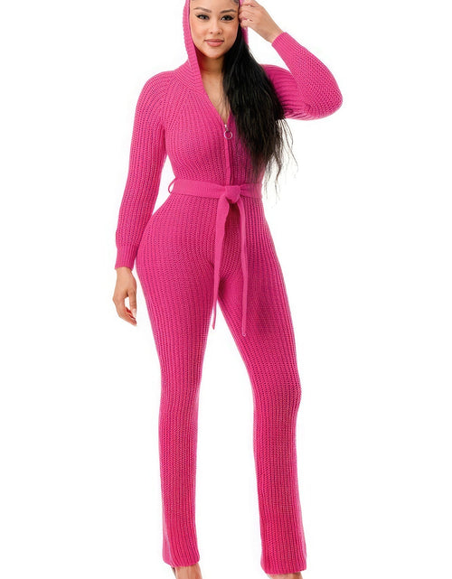 Load image into Gallery viewer, Monroe Hooded Jumpsuit
