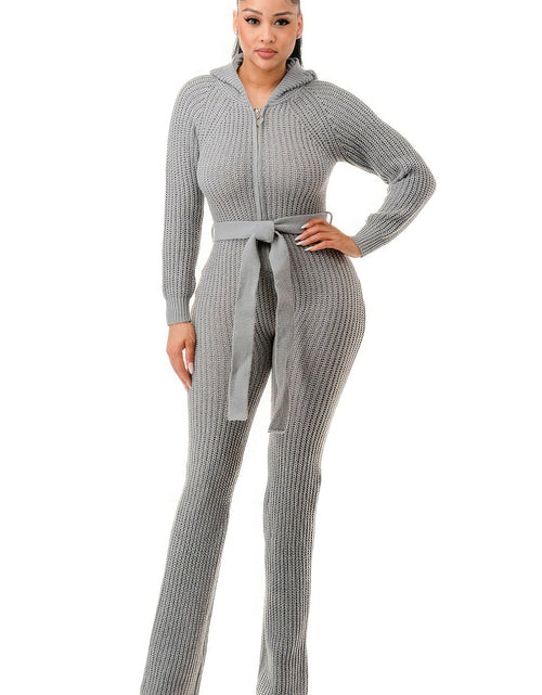 Load image into Gallery viewer, Monroe Hooded Jumpsuit
