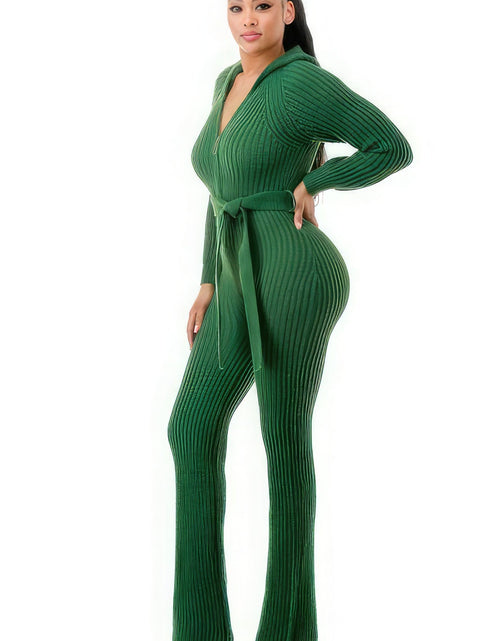 Load image into Gallery viewer, Monroe Hooded Jumpsuit
