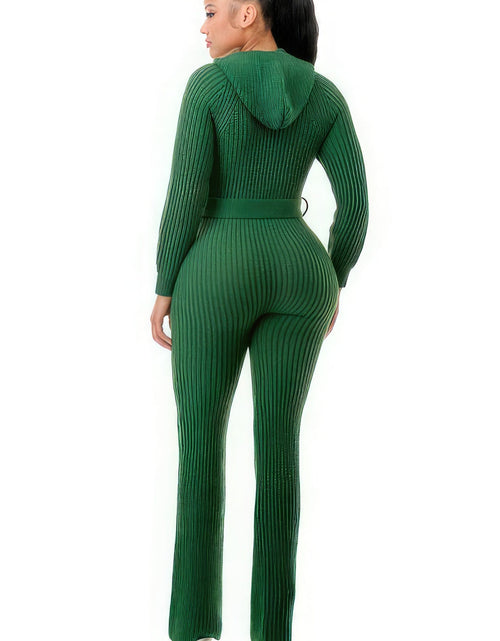 Load image into Gallery viewer, Monroe Hooded Jumpsuit
