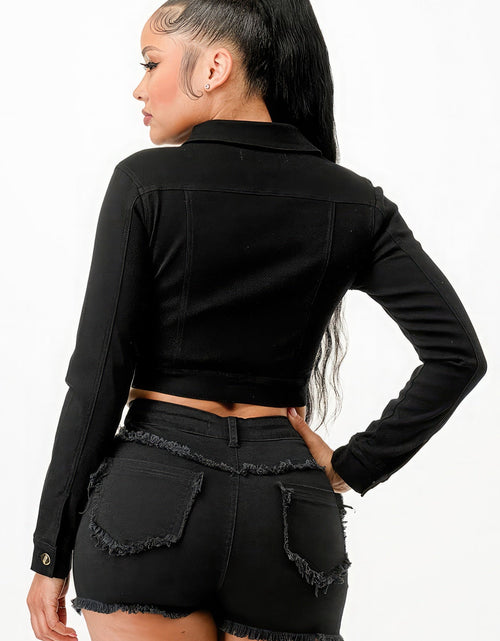 Load image into Gallery viewer, Super Stretchy Cropped Jacket
