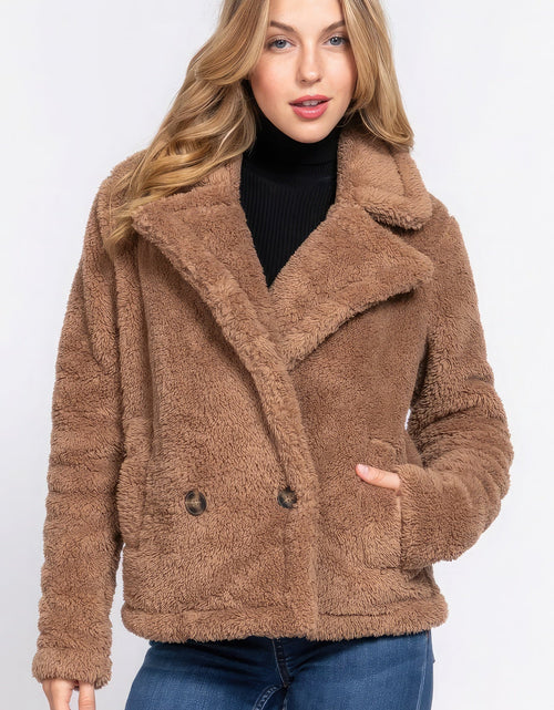 Load image into Gallery viewer, Faux Fur Sherpa Jacket
