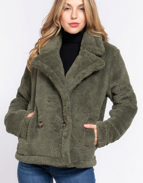 Load image into Gallery viewer, Faux Fur Sherpa Jacket
