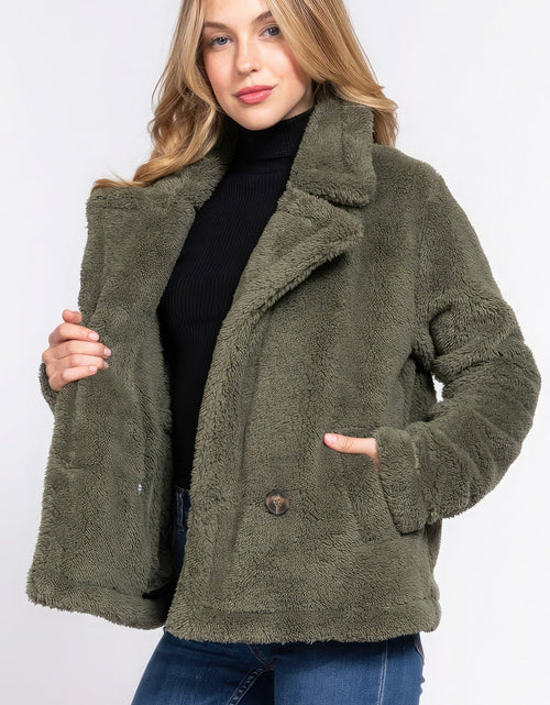 Load image into Gallery viewer, Faux Fur Sherpa Jacket
