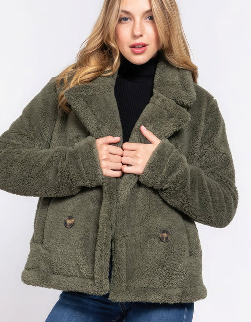 Load image into Gallery viewer, Faux Fur Sherpa Jacket
