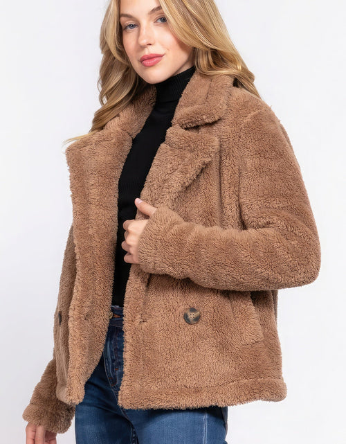 Load image into Gallery viewer, Faux Fur Sherpa Jacket
