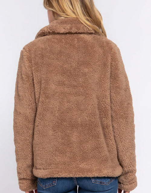 Load image into Gallery viewer, Faux Fur Sherpa Jacket
