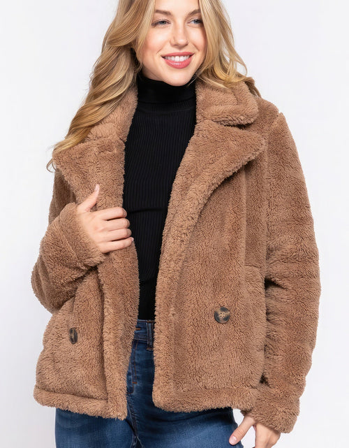 Load image into Gallery viewer, Faux Fur Sherpa Jacket
