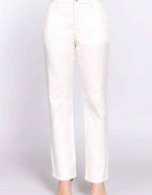 Load image into Gallery viewer, Straight Fit Twill Long Pants
