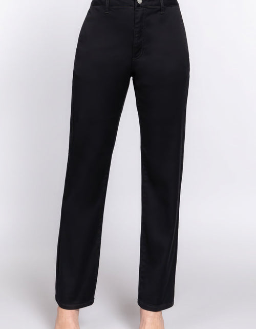 Load image into Gallery viewer, Straight Fit Twill Long Pants
