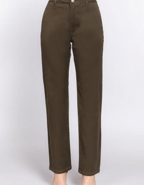 Load image into Gallery viewer, Straight Fit Twill Long Pants
