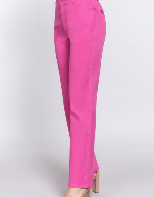 Load image into Gallery viewer, Straight Fit Twill Long Pants
