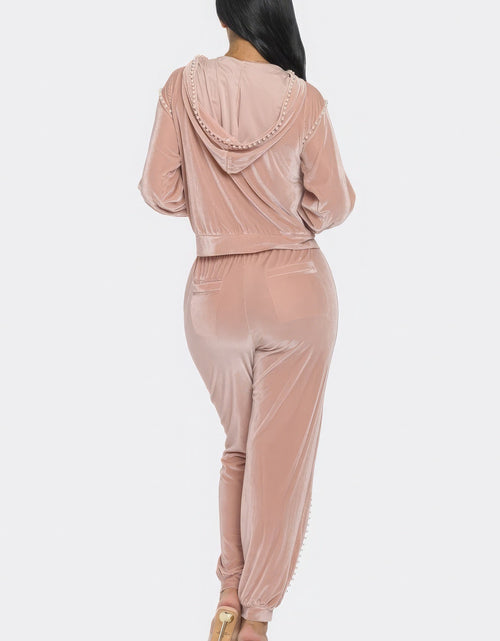 Load image into Gallery viewer, Jogger With Pearls Set
