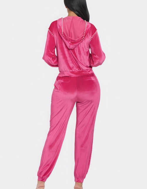Load image into Gallery viewer, Jogger With Pearls Set
