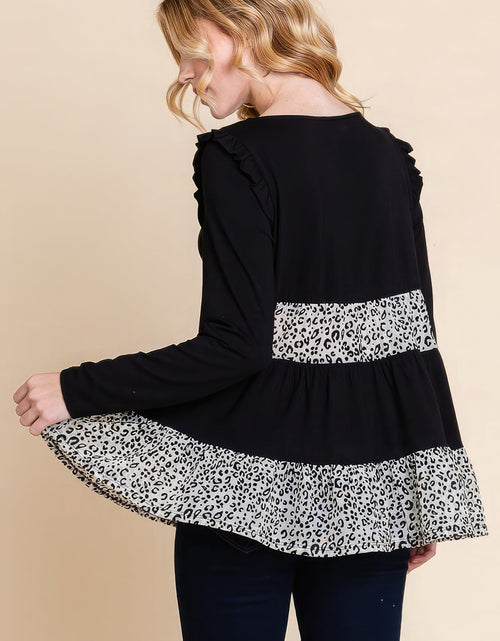 Load image into Gallery viewer, Solid Tiered Fashion Top
