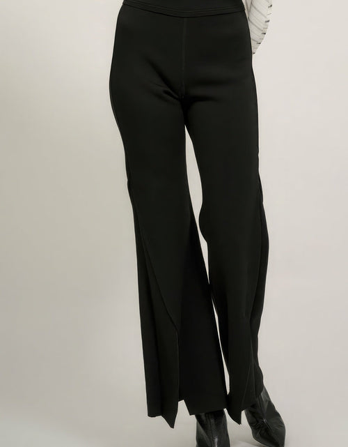 Load image into Gallery viewer, Solid Raw Edge Expose Seam Flare Pants
