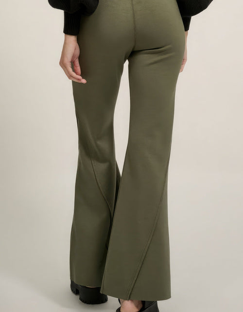 Load image into Gallery viewer, Solid Raw Edge Expose Seam Flare Pants
