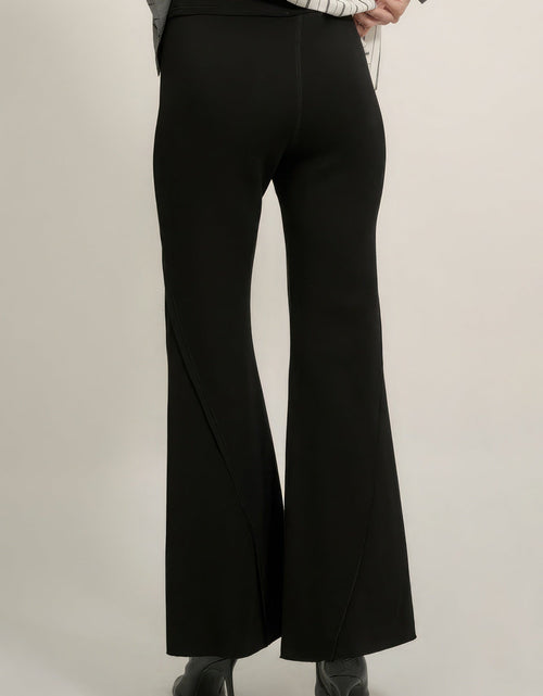 Load image into Gallery viewer, Solid Raw Edge Expose Seam Flare Pants
