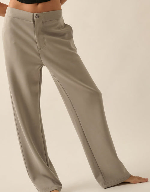 Load image into Gallery viewer, Premium Scuba High Waist Button Zip Up Fly Pants
