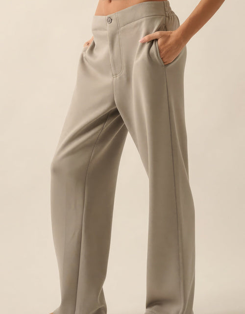 Load image into Gallery viewer, Premium Scuba High Waist Button Zip Up Fly Pants
