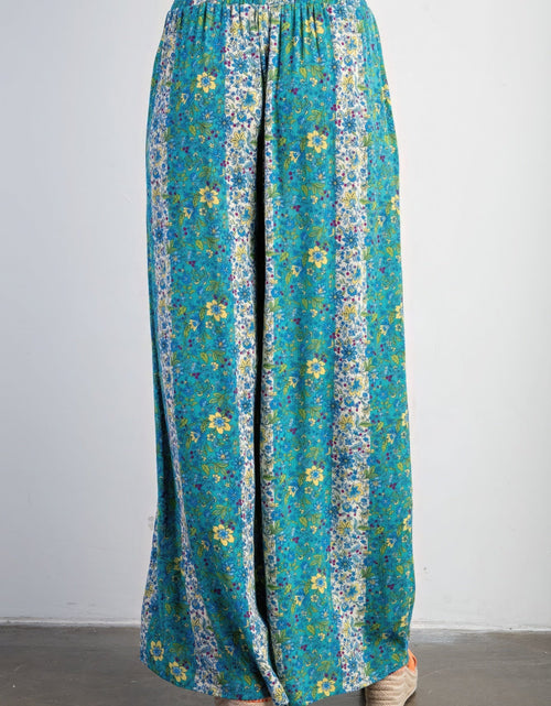 Load image into Gallery viewer, Floral Print Gauze Palazzo Pants
