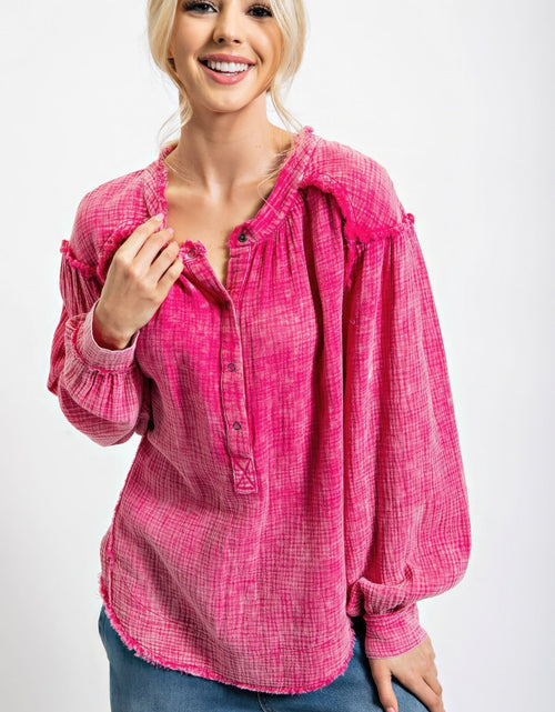 Load image into Gallery viewer, Washed Cotton Gauze Tunic
