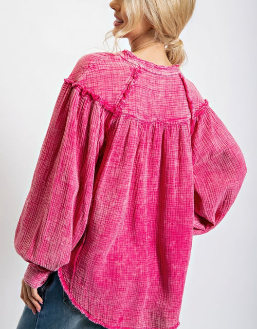 Load image into Gallery viewer, Washed Cotton Gauze Tunic
