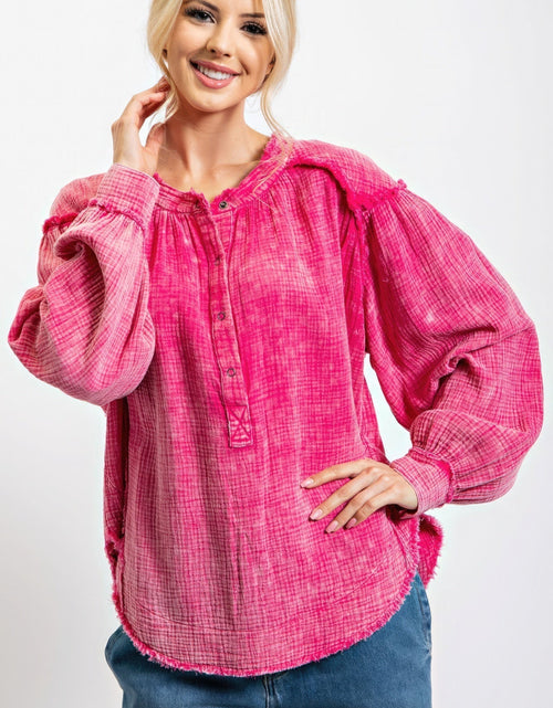 Load image into Gallery viewer, Washed Cotton Gauze Tunic
