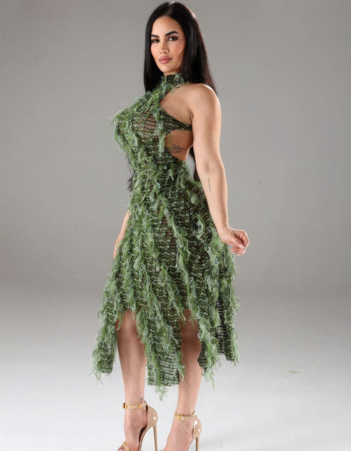 Load image into Gallery viewer, Halter Ruffled Dress by Balec Group
