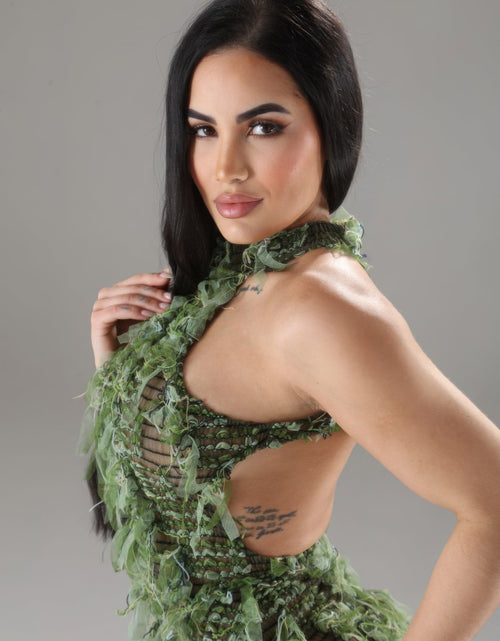 Load image into Gallery viewer, Halter Ruffled Dress by Balec Group
