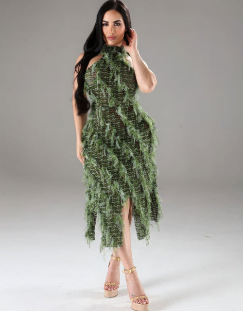 Load image into Gallery viewer, Halter Ruffled Dress by Balec Group
