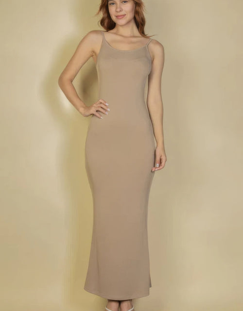 Load image into Gallery viewer, Ribbed Mermaid Hem Camisole Maxi Dress by Balec Group
